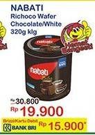 Promo Harga NABATI Wafer Chocolate, White 320 gr - Indomaret