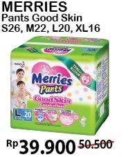Promo Harga MERRIES Pants Good Skin S26, M22, L20, XL16  - Alfamart