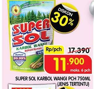 Promo Harga Supersol Karbol Wangi 800 ml - Superindo