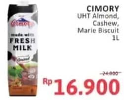 Promo Harga Cimory Susu UHT Almond, Cashew, Marie Biscuits 1000 ml - Alfamidi