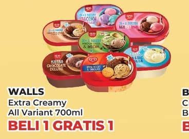 Promo Harga Walls Ice Cream All Variants 700 ml - Yogya