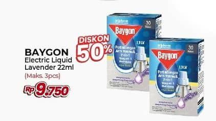 Promo Harga Baygon Liquid Electric Lavender 22 ml - Yogya