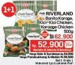 Promo Harga RIVERLAND Bonito Karage, Kici Kici Chicken, Karaage Chicken 500gr  - LotteMart