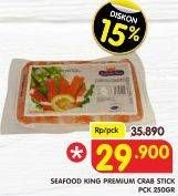 Promo Harga SEAFOOD KING Premium Crab Stick 250 gr - Superindo