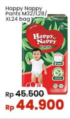 Promo Harga Happy Nappy Smart Pantz Diaper XL24, M32, L28 24 pcs - Indomaret