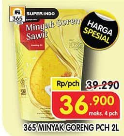 Promo Harga 365 Minyak Goreng 2000 ml - Superindo