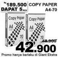 Promo Harga COPY PAPER A4 70g  - Giant