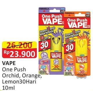Promo Harga FUMAKILLA VAPE One Push Orchid, Orange, Lemon 10 ml - Alfamart