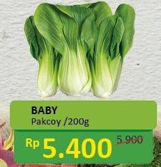 Promo Harga Baby Pakcoy Hijau per 200 gr - Alfamidi