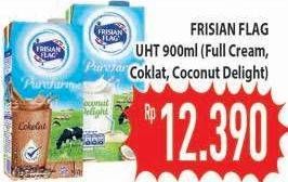 Promo Harga FRISIAN FLAG Susu UHT Purefarm Full Cream, Chocolate, Coconut Delight 900 ml - Hypermart