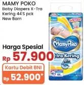 Promo Harga Mamy Poko Perekat Xtra Kering NB-S44 44 pcs - Indomaret