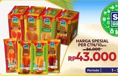 Promo Harga So Nice Sosis Siap Makan Premium 60 gr - Indomaret