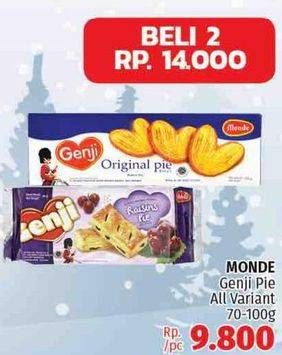 Promo Harga MONDE Genji Pie All Variants per 2 bungkus 70 gr - LotteMart