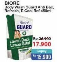 Promo Harga BIORE Guard Body Foam Active Antibacterial, Energetic Cool, Lively Refresh 450 ml - Alfamart