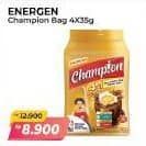 Promo Harga Energen Sereal Champion Cokelat per 4 sachet 35 gr - Alfamart