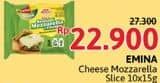 Promo Harga Emina Cheese Slice Mozza 150 gr - Alfamidi
