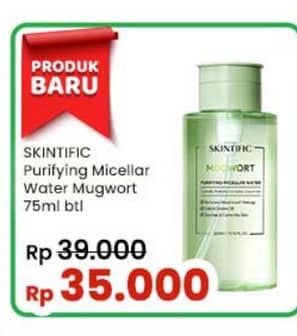 Promo Harga Skintific Purifying Micellar Water Mugwort  300 ml - Indomaret