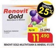Promo Harga RENOVIT Multivitamin Gold 4 pcs - Superindo