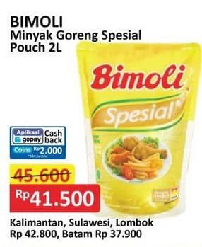 Promo Harga Bimoli Minyak Goreng Spesial 2000 ml - Alfamart