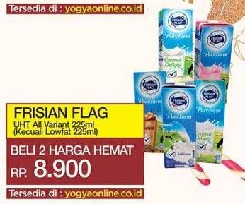 Promo Harga FRISIAN FLAG Susu UHT Purefarm All Variants per 2 box 225 ml - Yogya