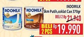 Promo Harga INDOMILK Susu Kental Manis Cokelat, Plain 370 gr - Hypermart