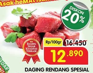 Promo Harga Daging Rendang Sapi per 100 gr - Superindo