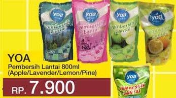 Promo Harga YOA Pembersih Lantai Apple, Lavender, Lemon 800 ml - Yogya