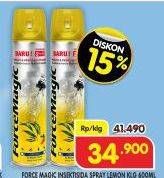 Promo Harga Force Magic Insektisida Spray Lemon 625 ml - Superindo