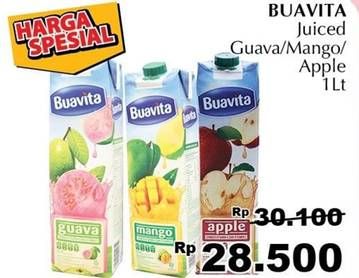 Promo Harga BUAVITA Fresh Juice Guava, Mango, Apple 1000 ml - Giant
