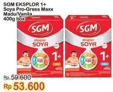 Promo Harga SGM Eksplor Soya 1-5 Susu Pertumbuhan Madu, Vanila 400 gr - Indomaret