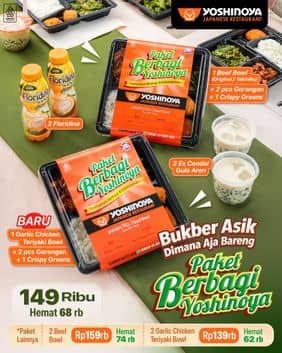 Promo Harga Paket Berbagi Yoshinoya  - Yoshinoya