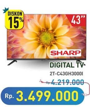 Promo Harga Sharp 2T-C43GH3000i  - Hypermart