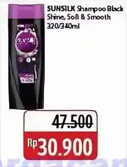 Promo Harga Sunsilk Shampoo Black Shine, Soft Smooth 340 ml - Alfamidi