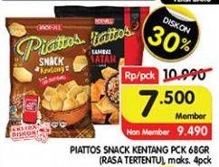 Promo Harga Piattos Snack Kentang 68 gr - Superindo