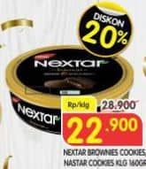 Promo Harga Nabati Nextar Cookies Brownies Choco Delight 160 gr - Superindo