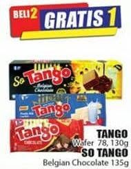 Promo Harga TANGO Wafer 78, 130 g/SO TANGO Belgian Chocolate 135 g  - Hari Hari