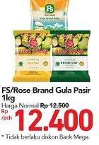Promo Harga FS/ ROSE BRAND Gula Pasir 1 kg  - Carrefour