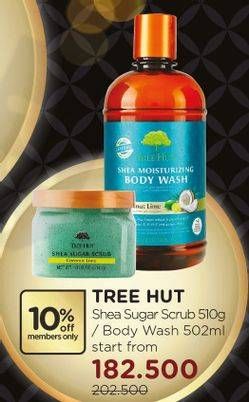 Promo Harga Tree Hut Shea Sugar Scrub/ Body Wash  - Watsons