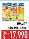 Promo Harga BUAVITA Fresh Juice Mini per 6 pcs 125 ml - Hypermart
