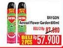 Promo Harga Baygon Insektisida Spray Flower Garden 600 ml - Hypermart