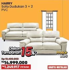 Promo Harga Courts Harry Sofa Dudukan 3 + 2 | PVC  - COURTS