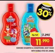 Promo Harga Kodomo Body Was/Shampoo & Conditioner  - Superindo