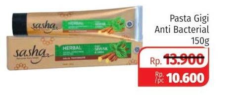 Promo Harga SASHA Toothpaste Halal Antibacterial 150 gr - Lotte Grosir