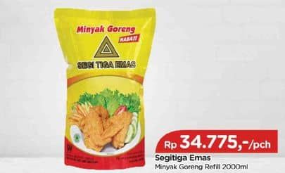 Promo Harga Segi Tiga Emas Minyak Goreng 2000 ml - TIP TOP