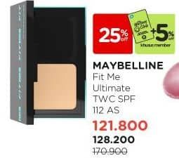Promo Harga Maybelline Fit Me Ultimate Powder Foundation SPF 44 112 Natural Ivory  - Watsons