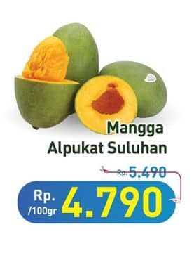 Promo Harga Mangga Alpukat Suluhan per 100 gr - Hypermart