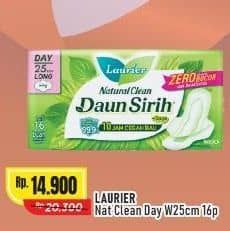 Promo Harga Laurier Natural Clean Wing 25cm 16 pcs - Alfamart