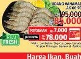 Promo Harga Udang Vanamae AK60-70 1000 gr - LotteMart