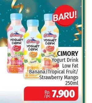 Promo Harga CIMORY Yogurt Drink Low Fat Banana, Tropical Fruit, Strawberry Mango 250 ml - Lotte Grosir