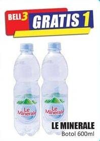 Promo Harga LE MINERALE Air Mineral 600 ml - Hari Hari